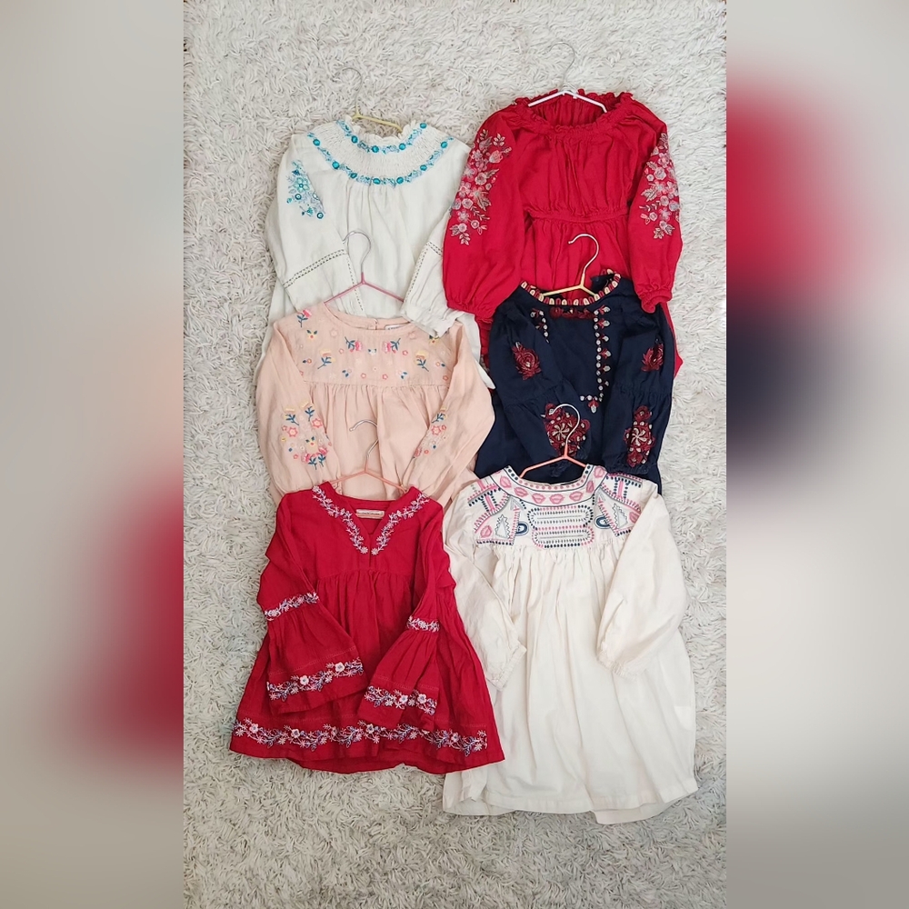 Boho top toddler girl 4/5T